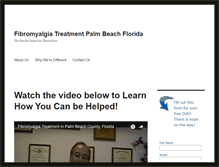 Tablet Screenshot of fibromyalgiapalmbeach.com